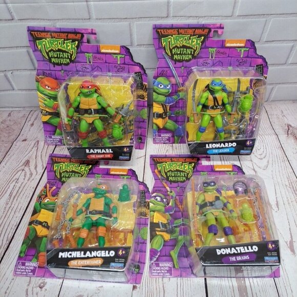Teenage Mutant Ninja Turtles Mutant Mayhem Action Figures 4-Pack: Raphael Leonar - Picture 1 of 7